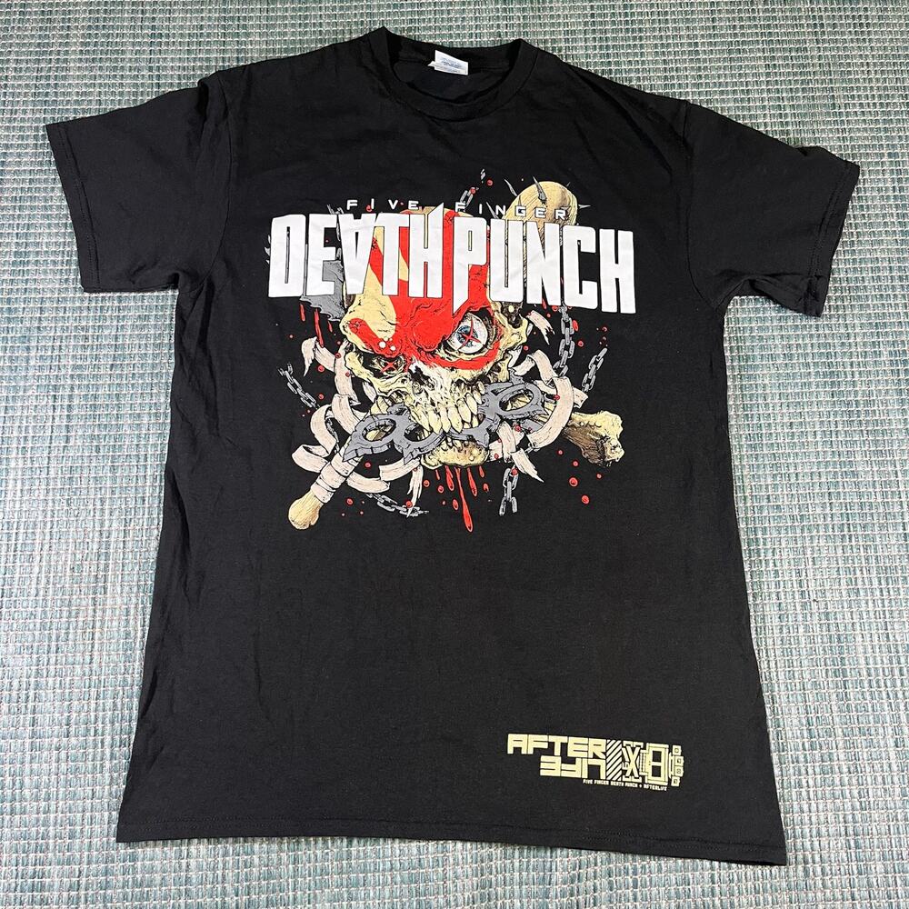 Five Finger Death Punch 2022 Afterlife Concert Tour T Shirt Size M Black New